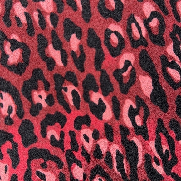 Zara tunic leopard print long sleeve half button down pockets small - Picture 4 of 4